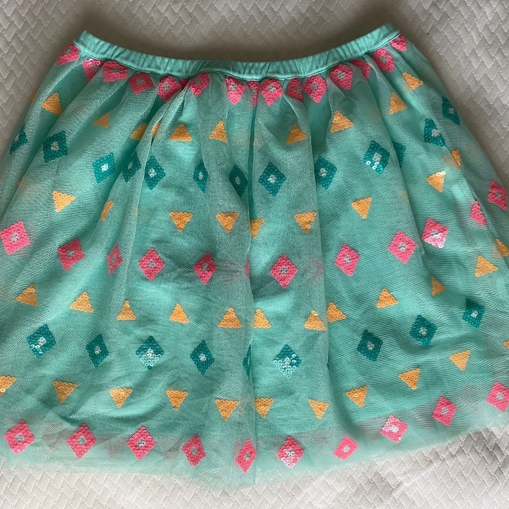 GIRLS Cat & Jack Multicolor Beaded Skirt Size XL 14-16